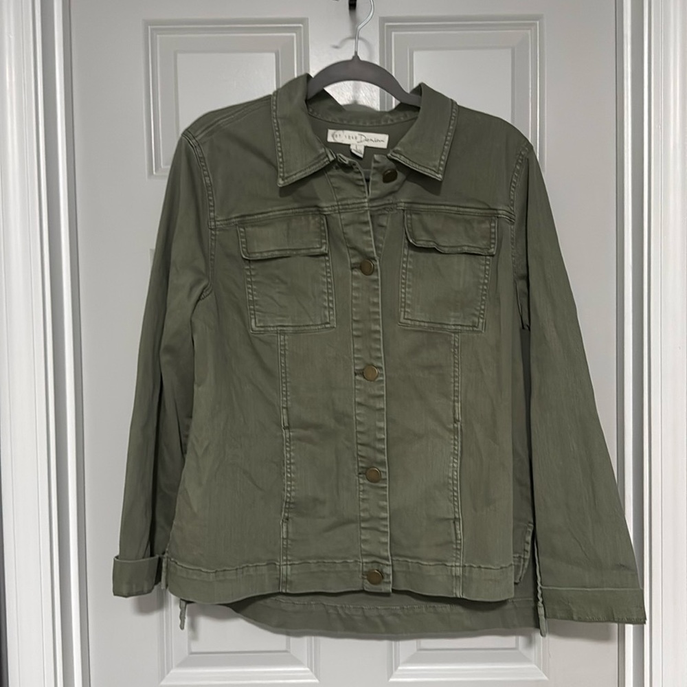 Cato Large Button Front Olive Green Jacket